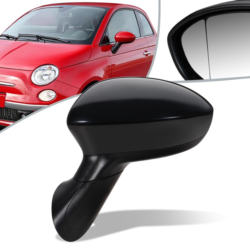 Fiat 500 Power Heated Left Side Mirror FI1320100 for 12-18 Models  