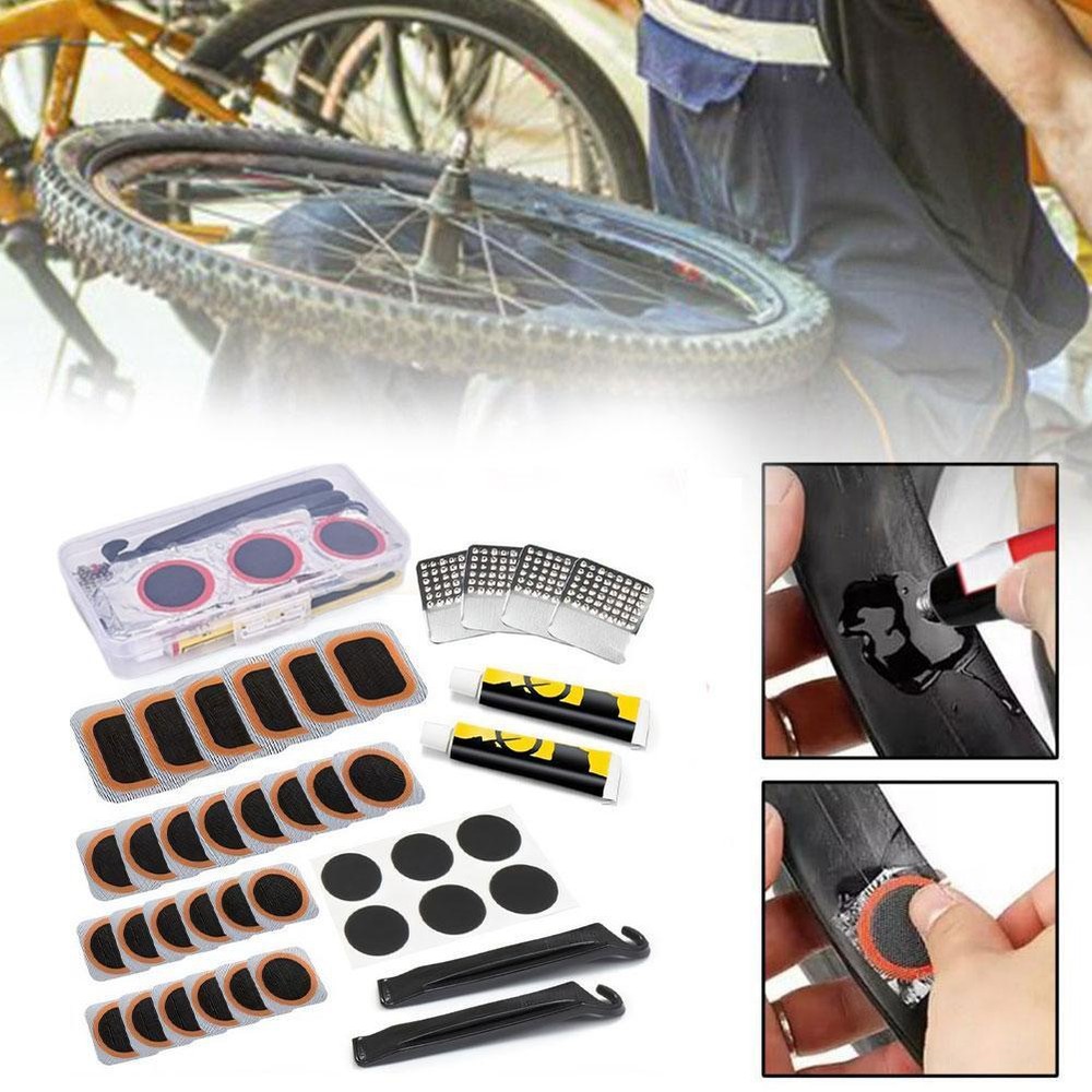 Bike Patch Repair Kit Bicycle Flat Tire Inner Tube Bike Tool Repair HOT V2E6