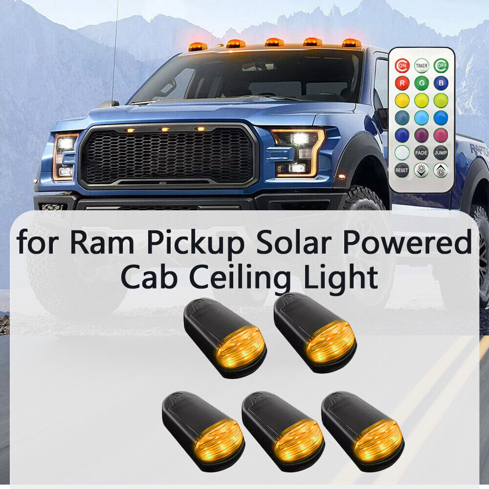 2024 Wireless Cab Lights Magnetic Solar Cab Lights With remote control for Truck