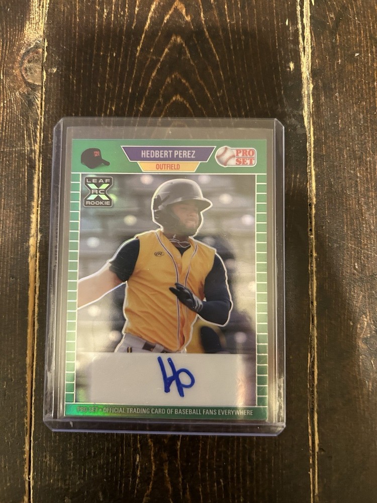Leaf Pro Set Metal 2021 Hedbert Perez #PA-HP1 RC Auto /10 Brewers