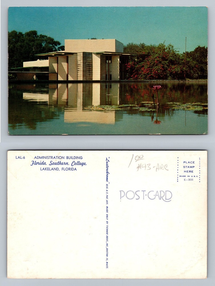 Lakeland, FL-Florida, Southern College Admin Building View PC Vintage Postcard