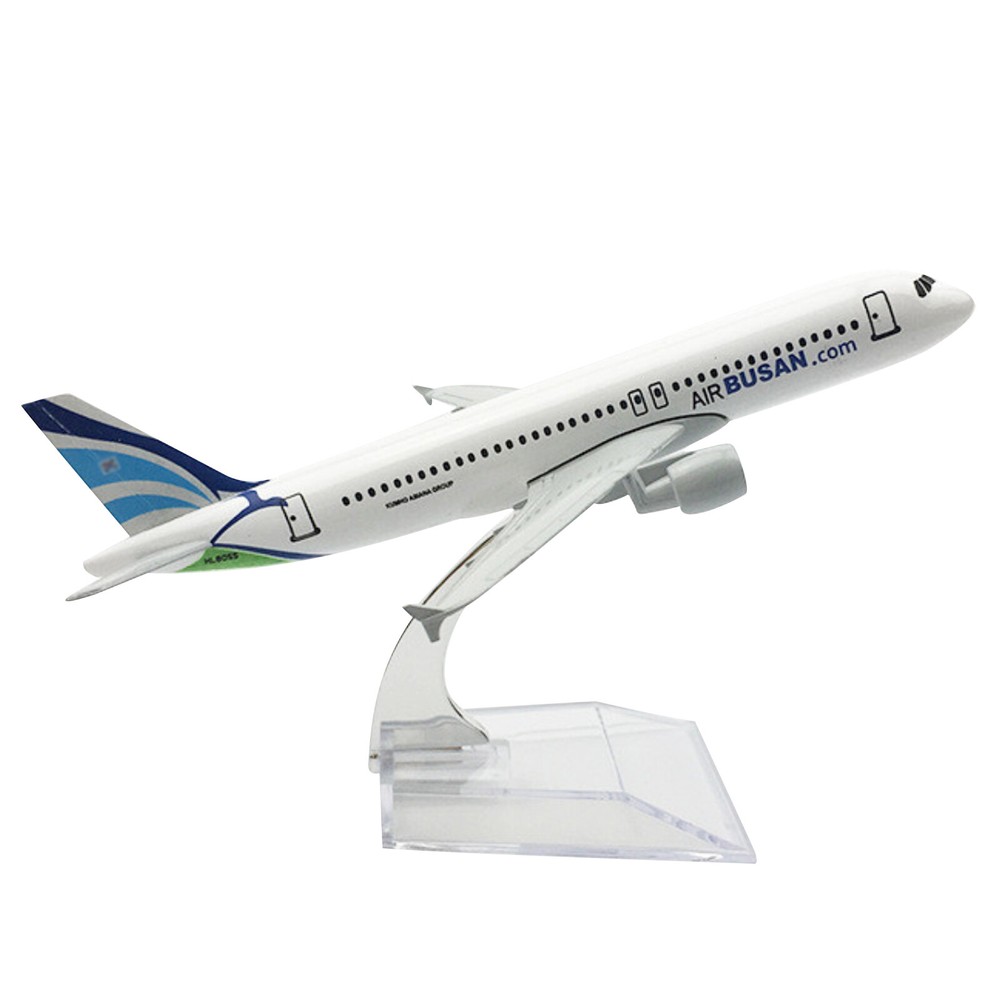 1:400 16cm A320 Air BUSAN Airlines Airplane Model Alloy Plane Diecast Ornaments