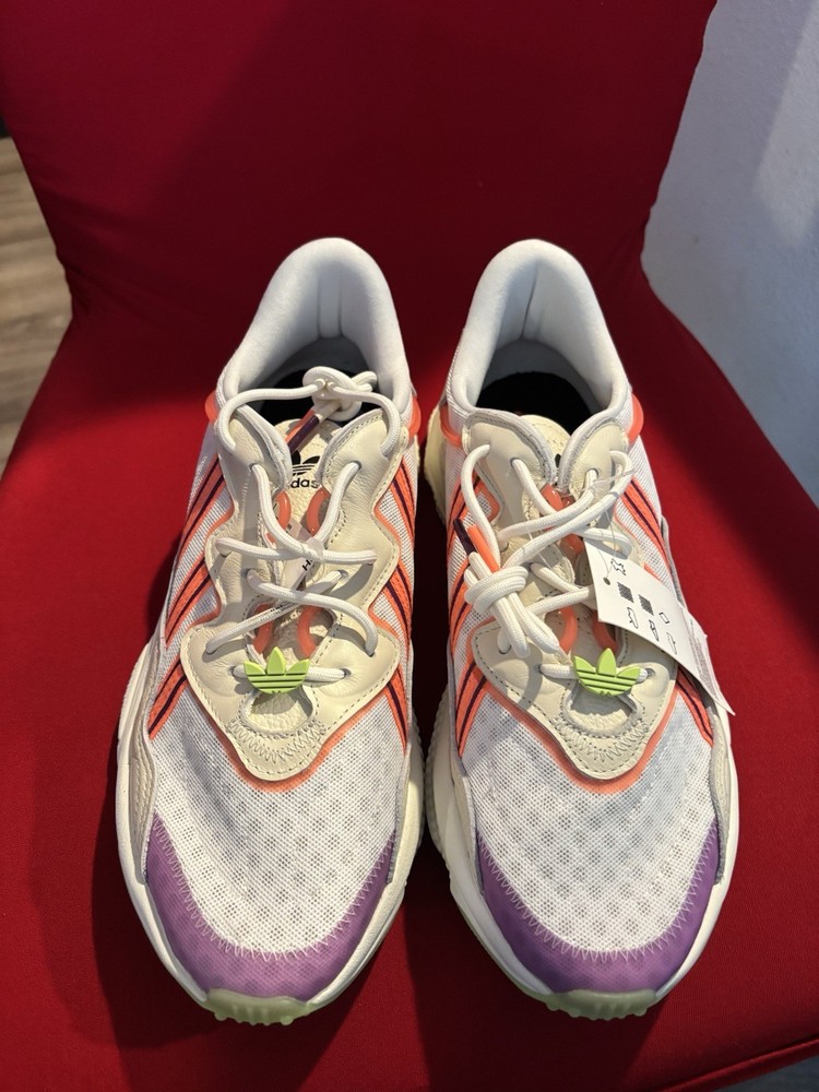 adidas Ozweego Mesh Sneakers White Purple Orange Green Lightweight