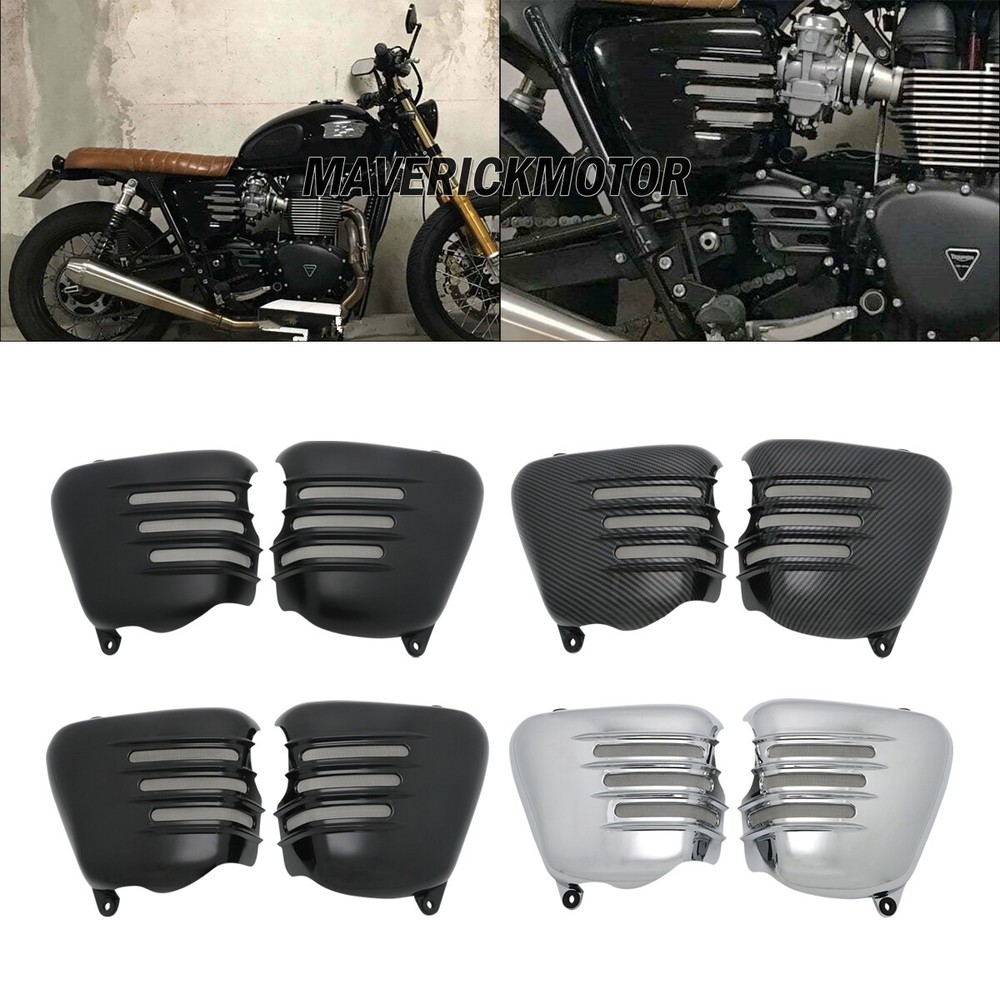 Battery Side Panel Cover For Bonneville T100 SE ACE Thruxton 900 Scrambler 01-15-image