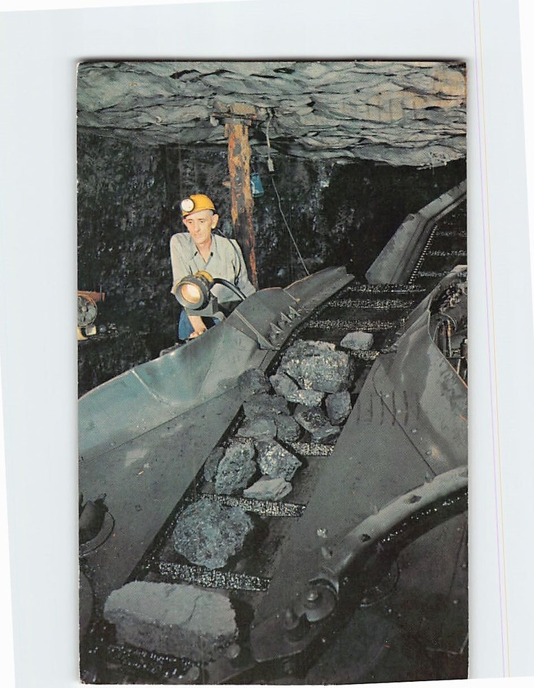 Postcard In the Coal Mine Museum of Science & Industry Chicago Illinois USA