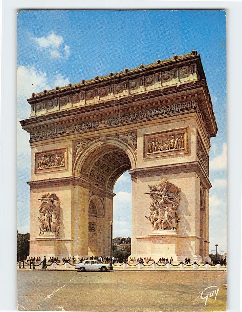 Postcard L arc de triomphe de l Etoile Paris France