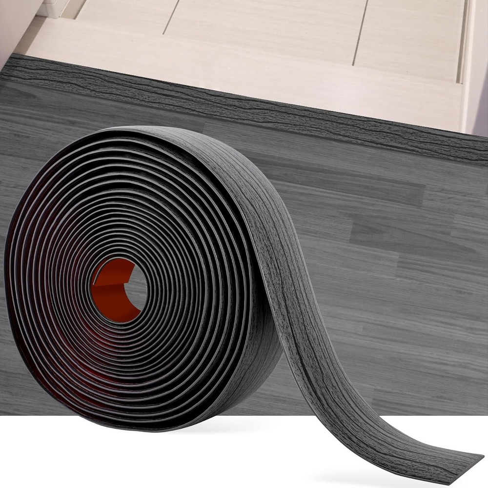 20Ft Floor Transition Strip Self Adhesive Vinyl Cover 5cm, 20Ft, Gray