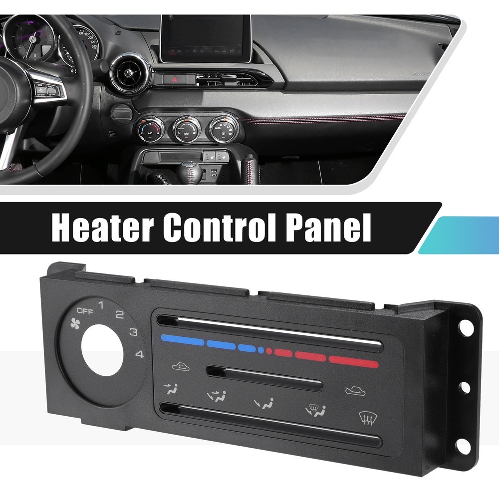 1 Set Car Heater Control Panel Interior Replacement for Mazda Miata 1990-1997