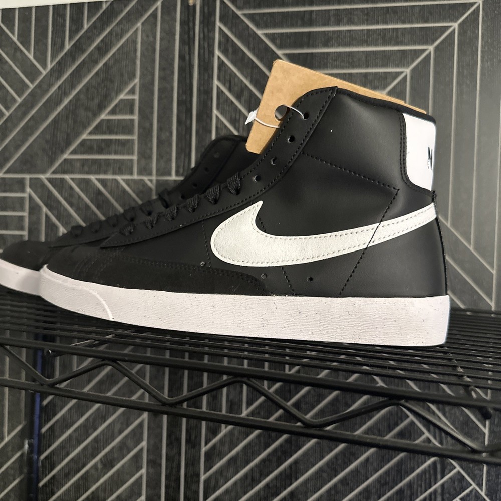Size 8.5 - Nike Blazer '77 Next Nature Mid Black White W