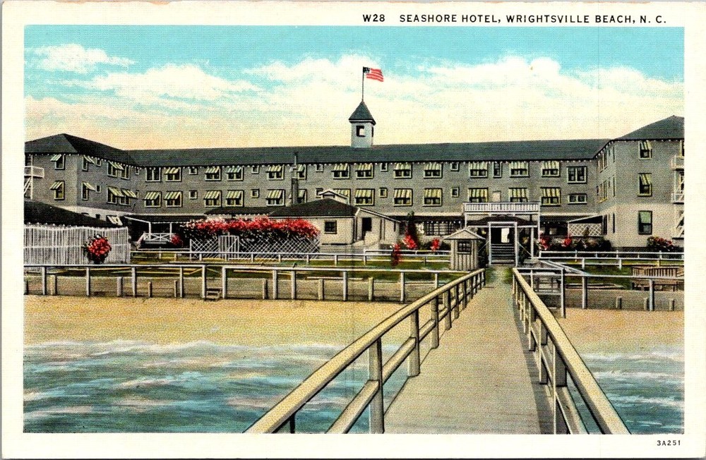 Vintage Postcard Seashore Hotel Wrightsville Beach North Carolina