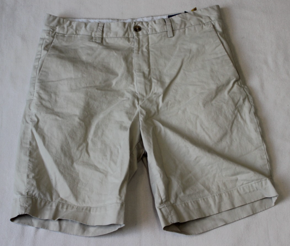 Polo Ralph Lauren Men's 9-Inch Stretch Classic Fit Chino Shorts Size 32 Beige