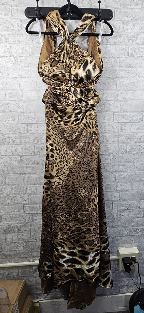 The Cool Collection Animal Print Long Dress Size 0