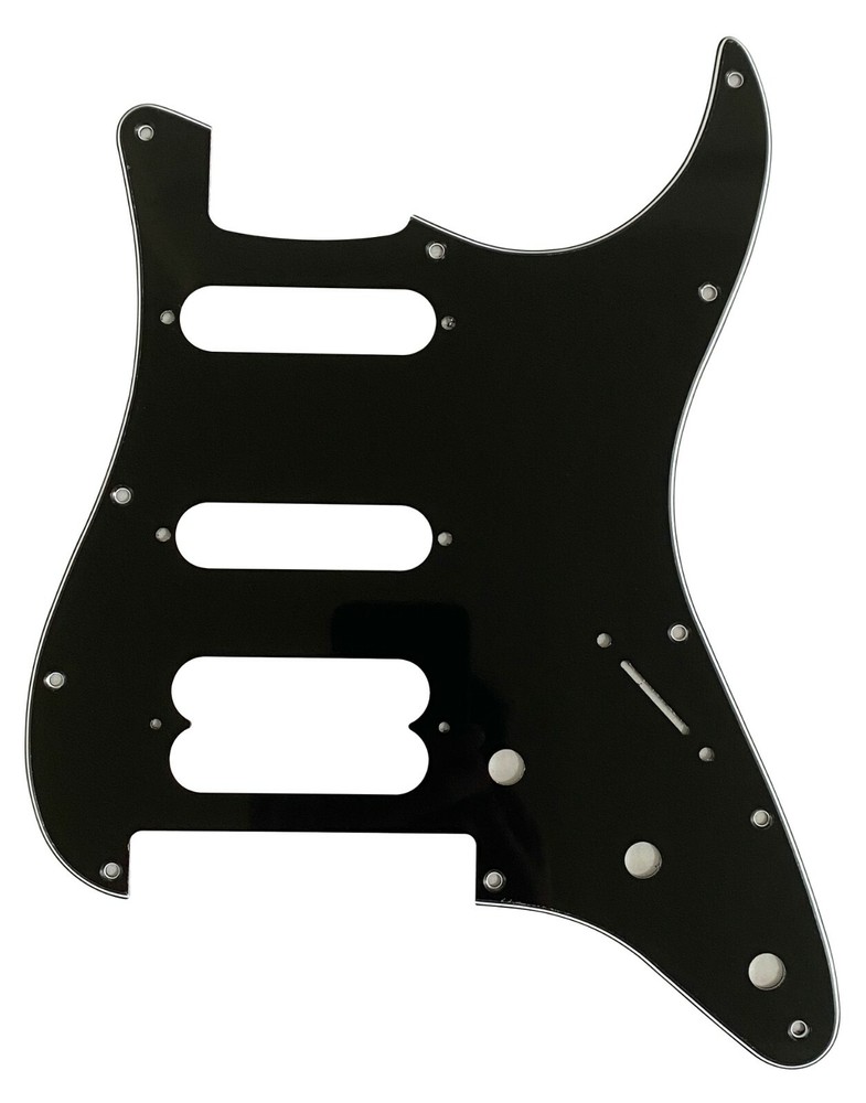 3 Ply Black For Fender Player Stratocaster Floyd Rose HSS Guitar Pickguard