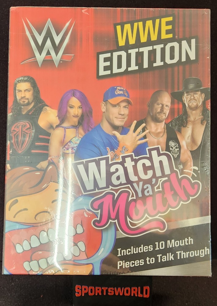 Watch Ya’ Mouth Game WWE EDITION Wrestling Party Gift WWF Rare Brand New Sealed!