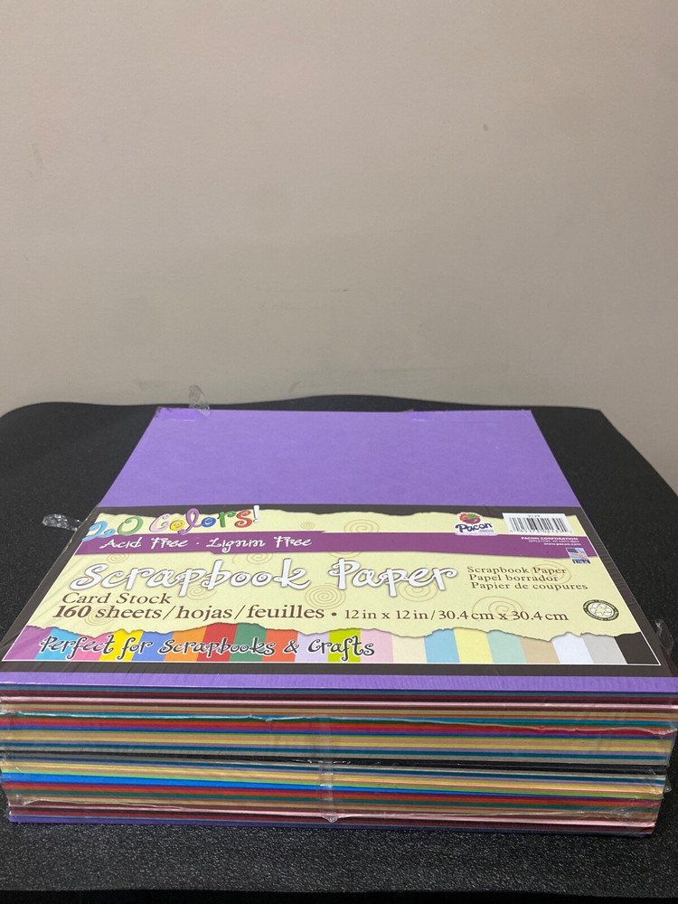 SCRAPBOOK PAPER 160 SHEETS ACID FREE LIGNIN FREE-image