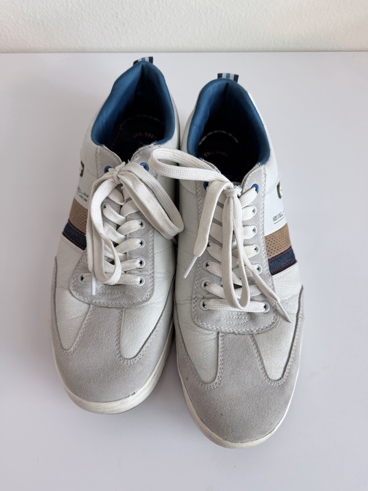 Arrigobello Men's Casual Leather Sneakers 12 1986 Italian Walking Shoes