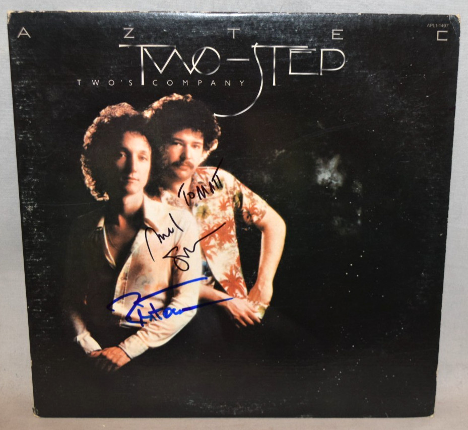 1976 -AZTEC TWO-STEP- Signed/Autograph/Auto Vinyl LP Record Album - Twos Company