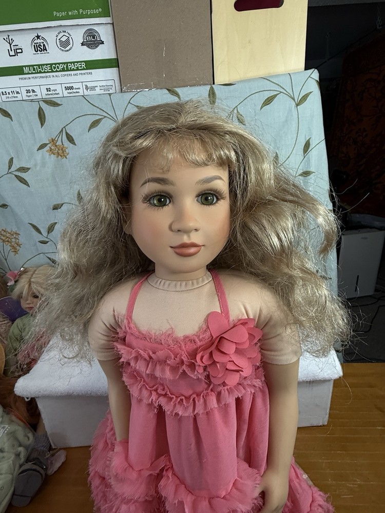 My Twinn Doll Wig 14-15” Wavy Light Blond   (No Doll). #9