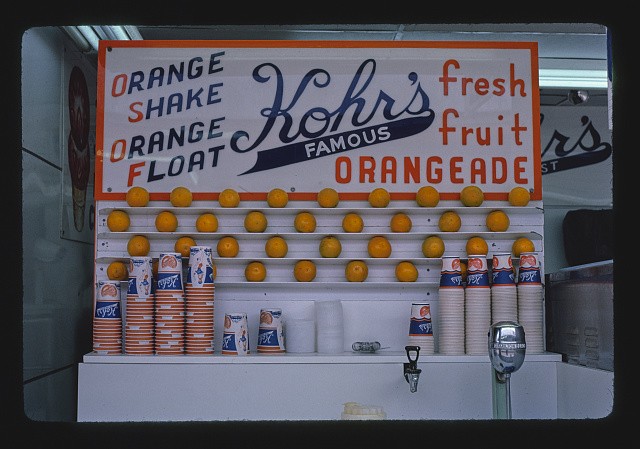 Seaside Heights New Jersey Kohr's Orange Boardwalk 1978 Orangeade Stand