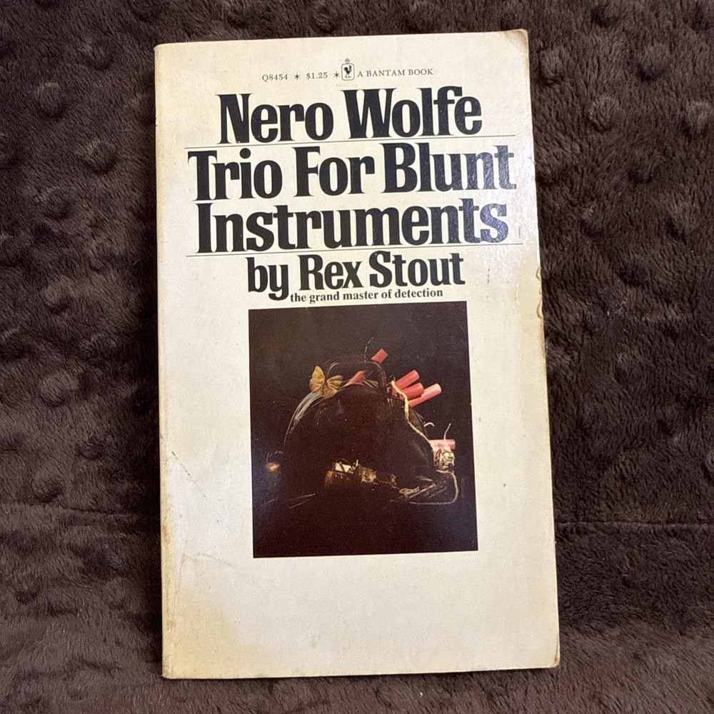Trio For Blunt Instruments  Rex Stout Nero Wolfe vintage paperback detective