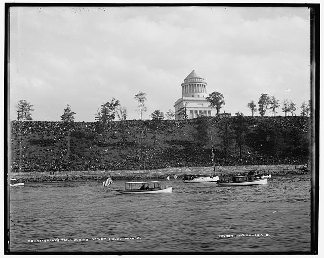 Photo:New York NY Grant's Tomb Dewey Naval Parade Hudson River 1899 Boats