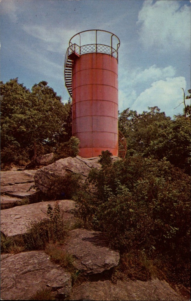 Caesar's Head Observation Tower South Carolina ~ 1970s vintage postcard