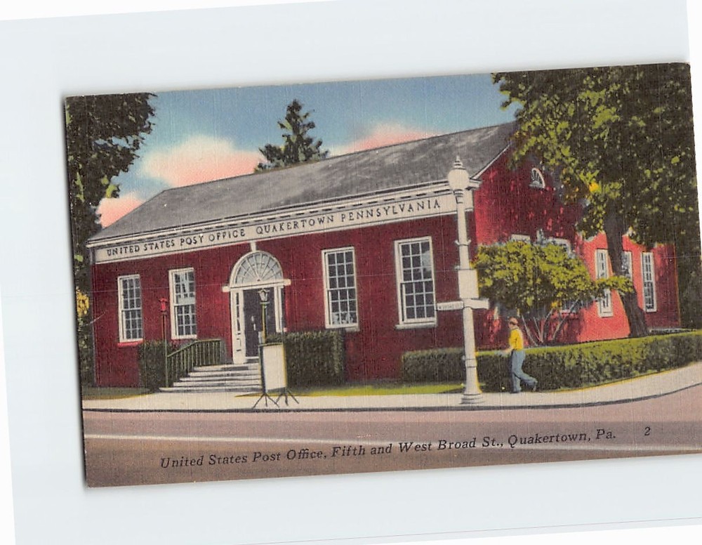 Postcard United States Post Office Quakertown Pennsylvania USA