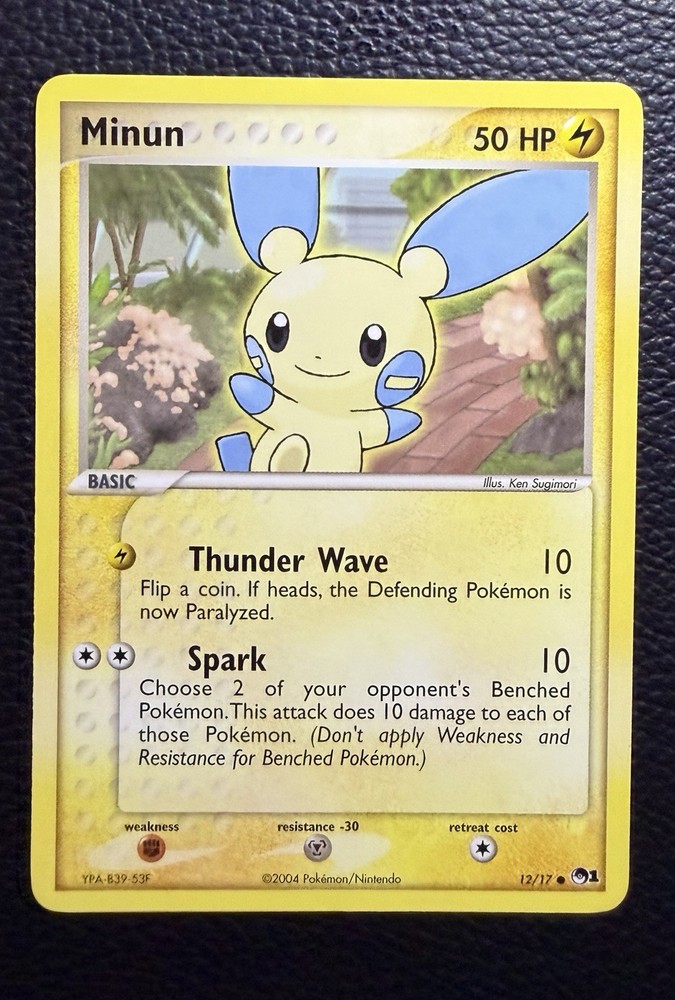 Pokemon TCG Minun LP 12/17  POP Series 1