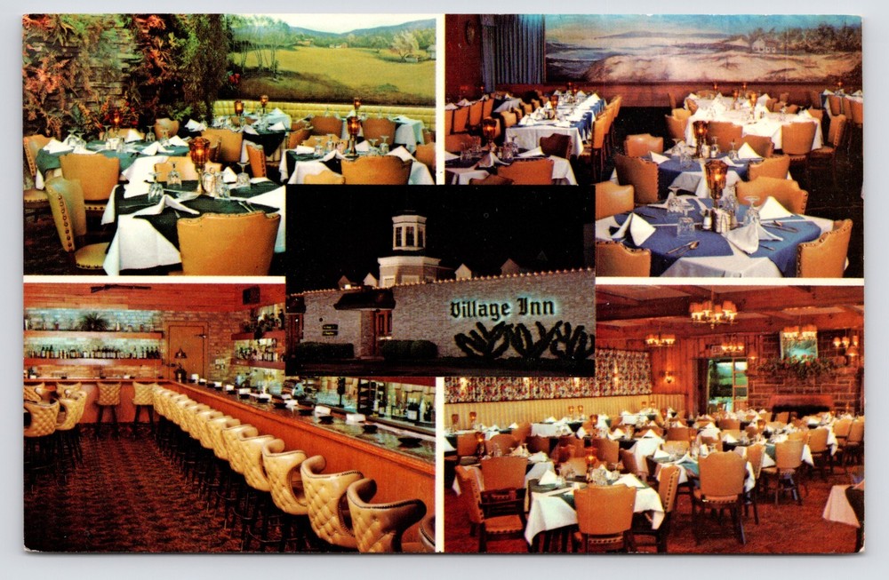 The Village Inn Restaurant Allentown Dutch Pennsylvania PA c1970s Postcard