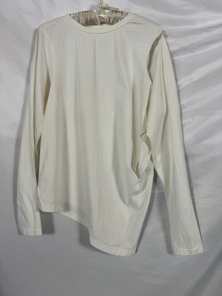 Maison Martin Margiela SS2005 Elongated Sleeve Top Size M Off-White Cotton Staff