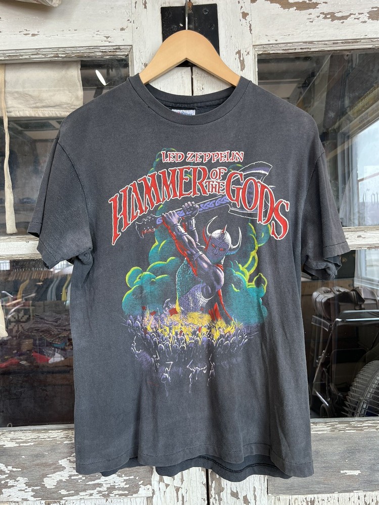 Vintage Led Zeppelin hammer of the gods t shirt hanes L single stitch band tee