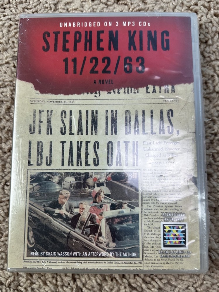 New Sealed STEPHEN KING 11/22/63 A Novel (3 CDs, Unabridged Audiobook)