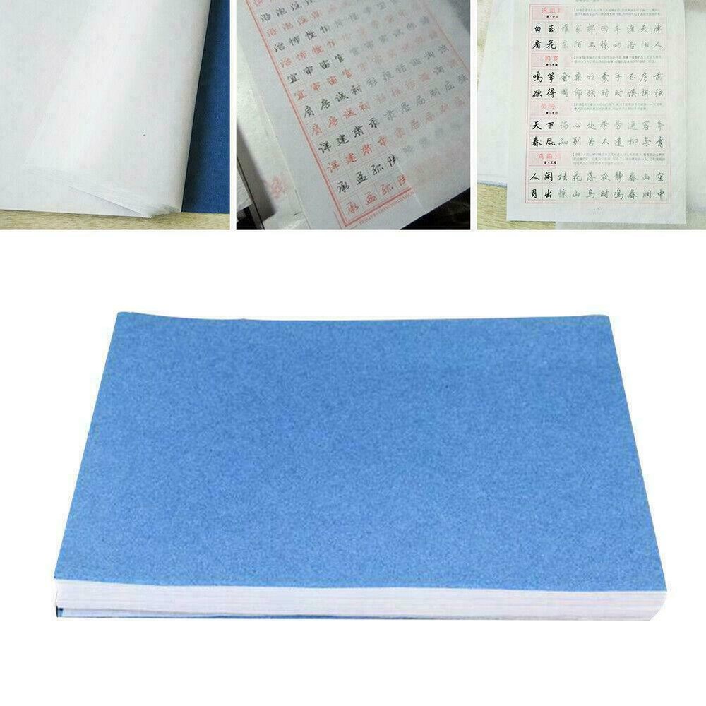100-Pack Acid-Free Translucent Sketch Tracing Transfer Paper for Design & Copybook-image