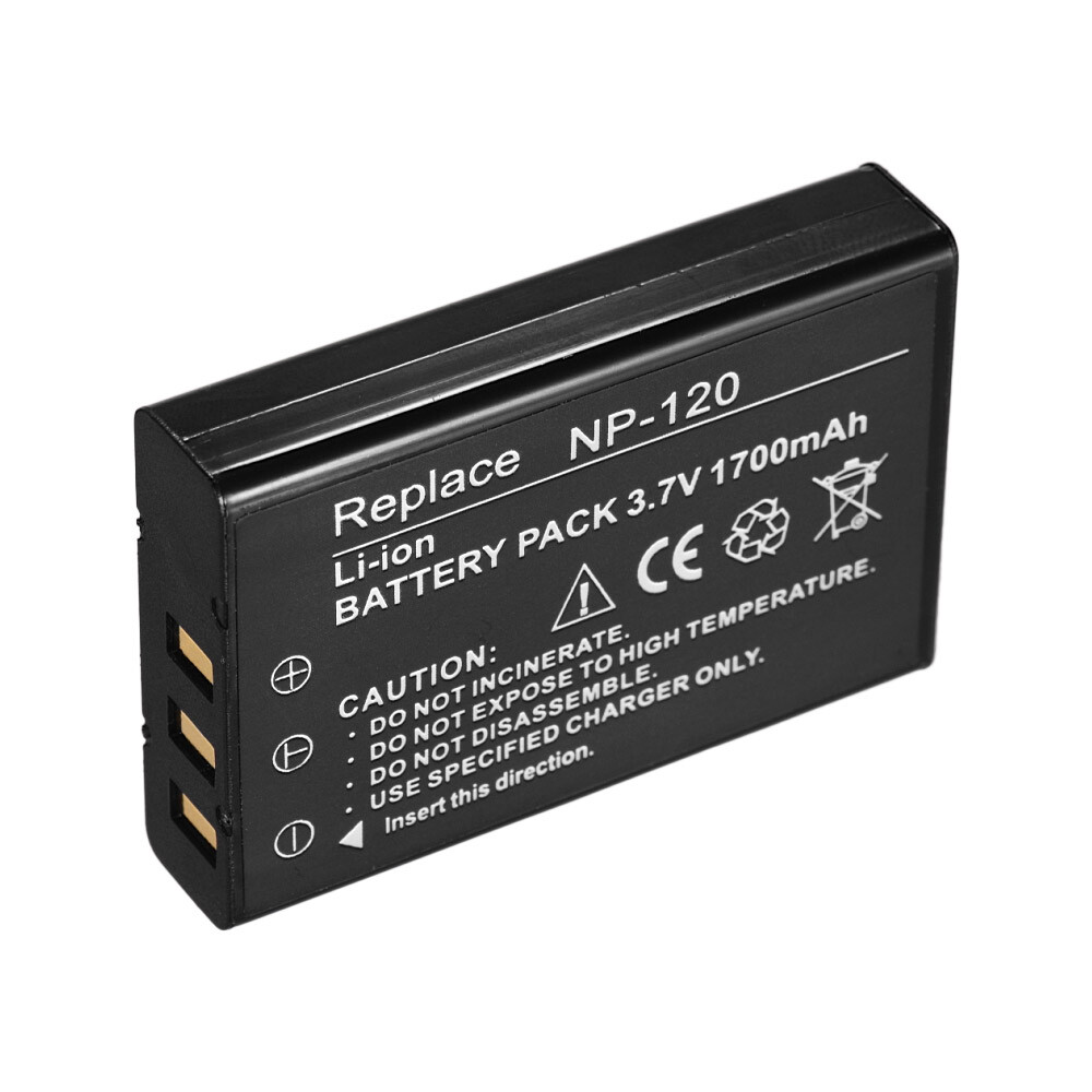 NP-120 Rechargeable Battery 1700mAh for Ordro Andoer D395/AC3/AC5 Camcorders