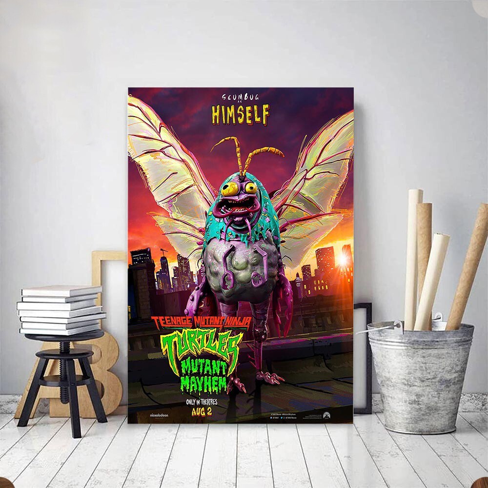 Scumbug character decor from TMNT Mutant Mayhem for home