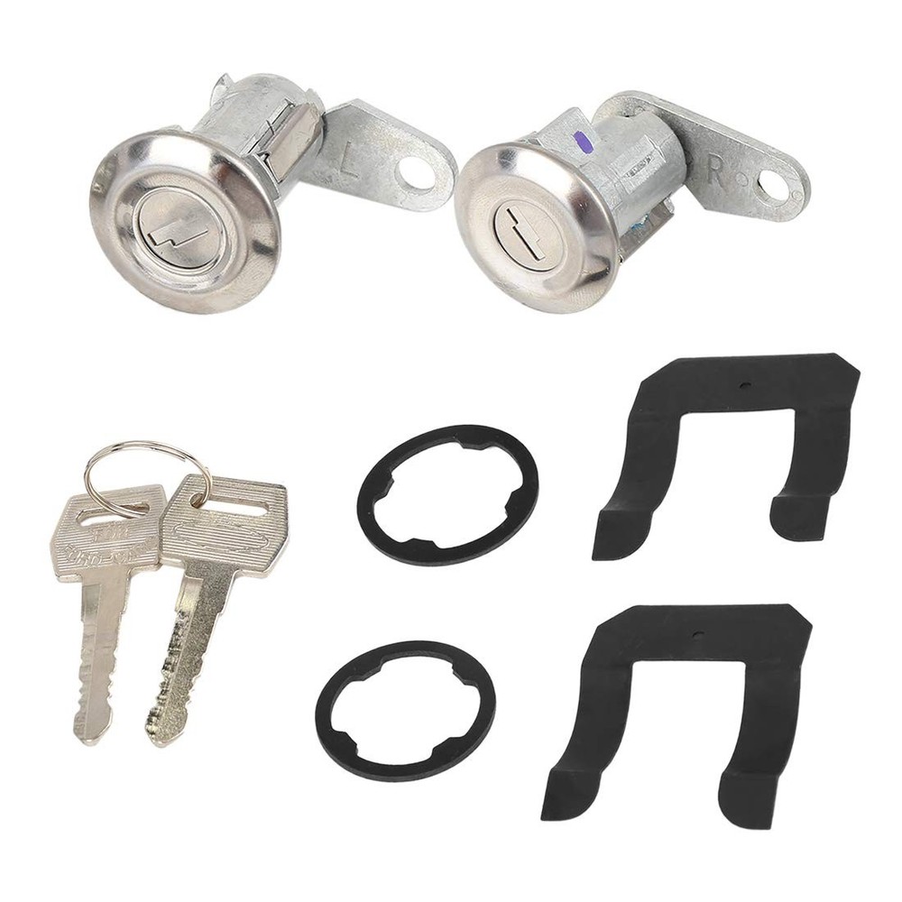 Pair Door Lock Cylinder with 2 Keys for Ford for Ranger 1983-1991