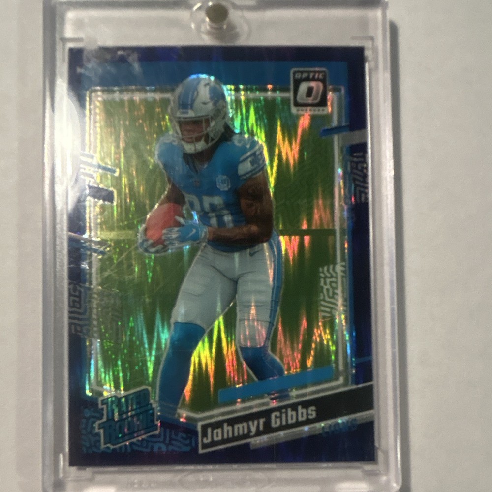 Panini 2023 Donruss Optic Purple Shock Jahmyr Gibbs RC #236 Detroit Lions