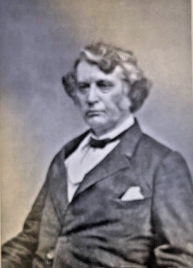 1912 Vintage Illustration Massachusetts Senator Charles Sumner
