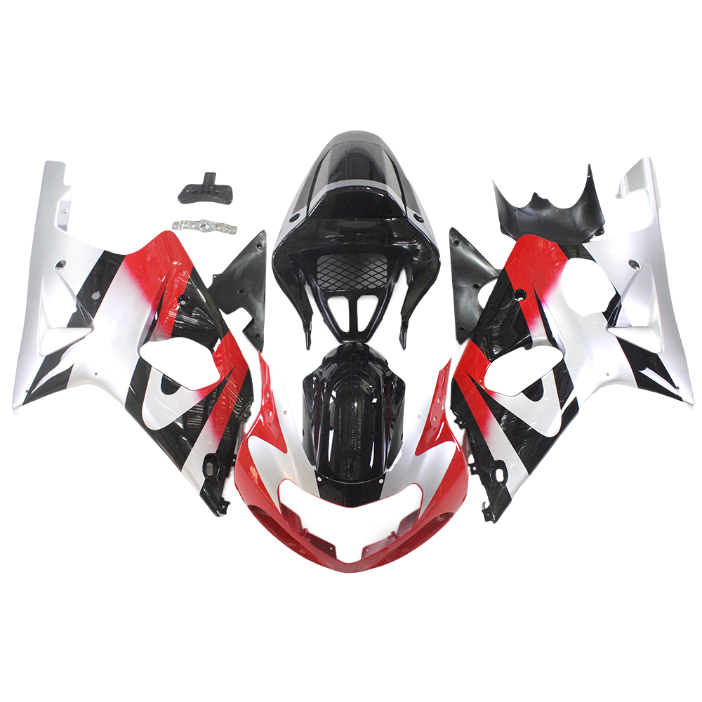 ABS Plastic Red Fairing Kit for 2000-2002 Suzuki GSXR1000 K1 Injection Bodywork