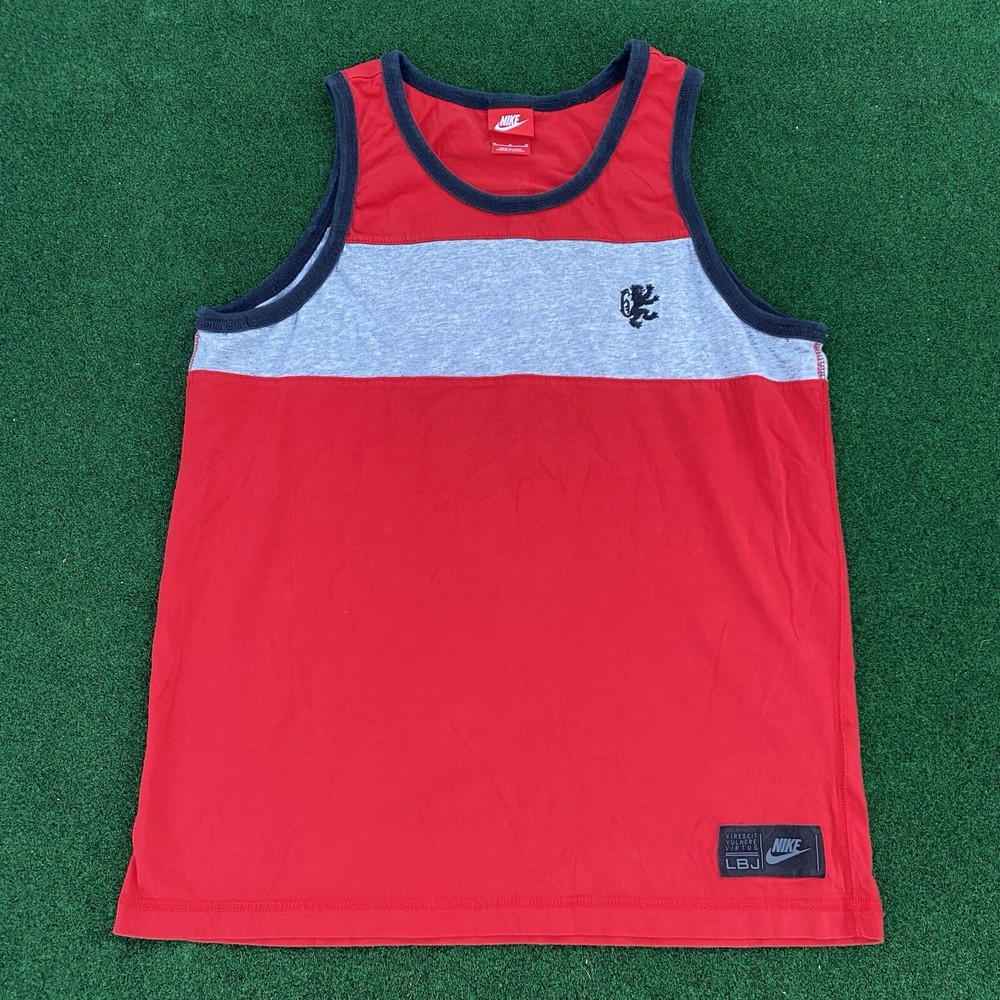 Nike LBJ Tank Top Shirt Lebron James #6 NBA Basketball Miami Heat