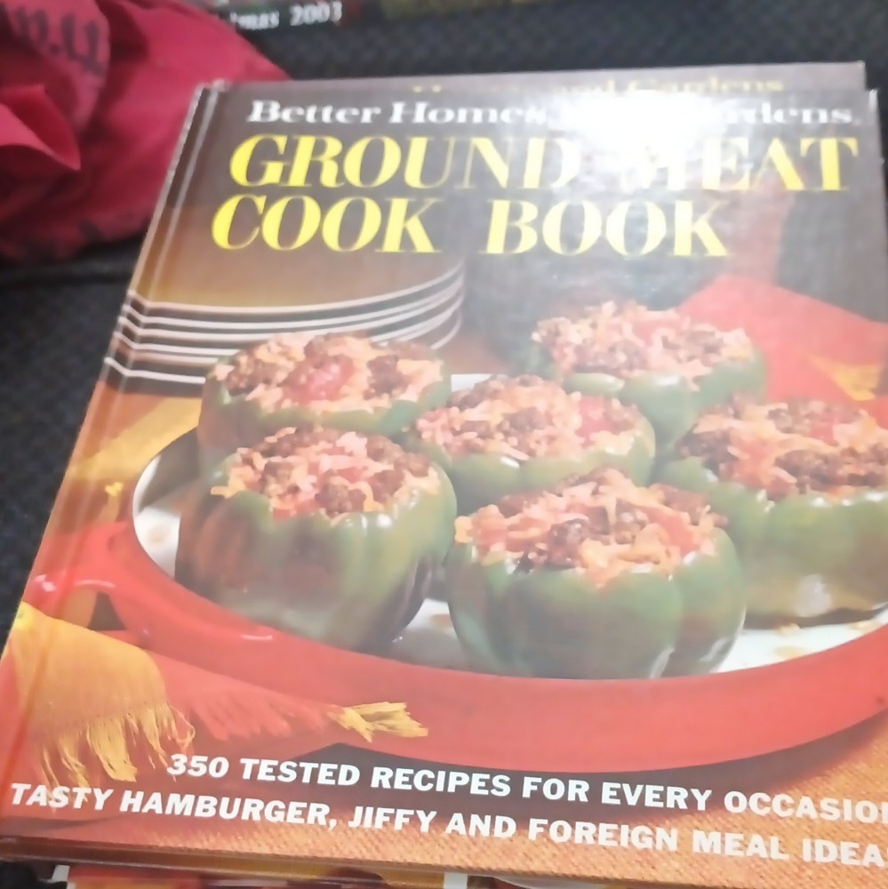 Better Homes and Gardens Ground Meat Cook Book Hardcover Meat Recipes Cookbook