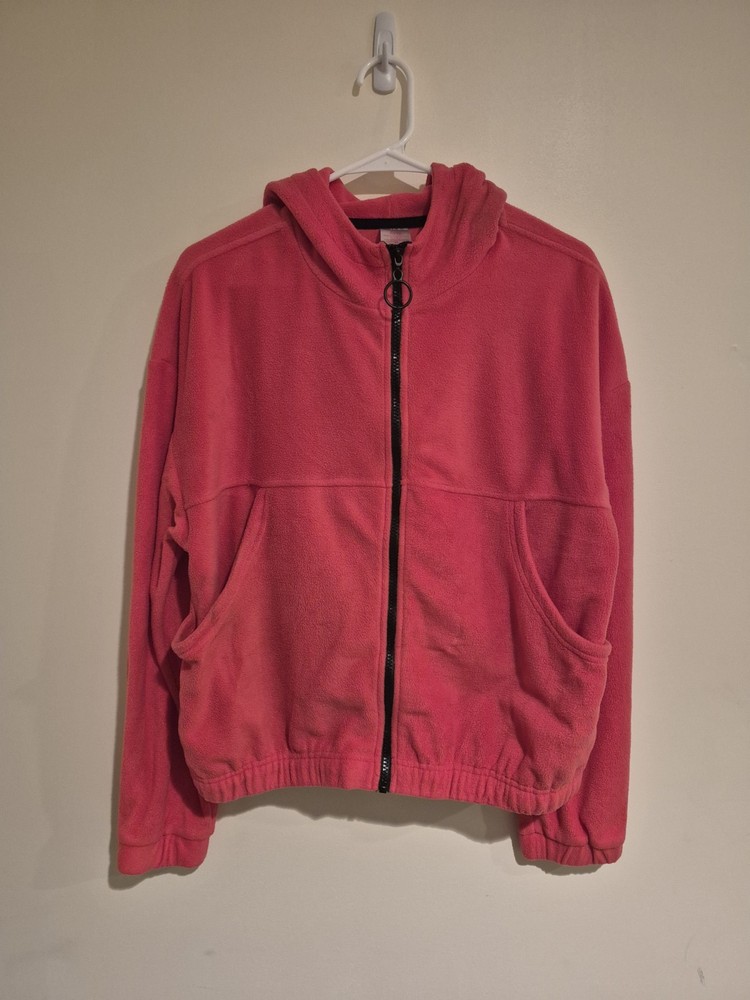 No Boundaries Red Fleece Zip Hoodie Jacket Soft XL 15-17