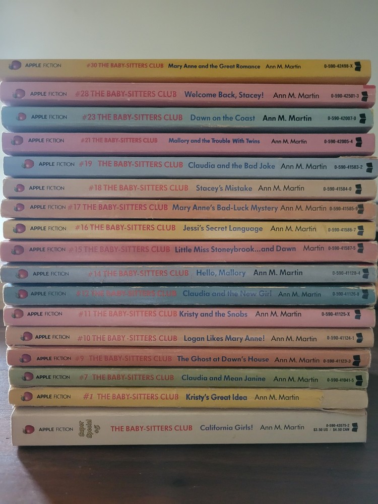 The Baby-Sitters Club Lot of 17 Books Ann M. Martin Apple Fiction Vintage