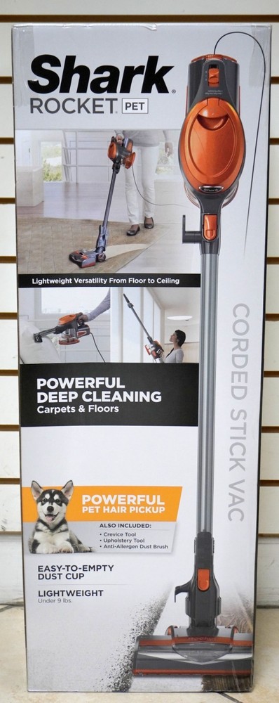 Shark Rocket HV301 Ultra-Light Corded Vacuum Carpet Hard Floor Gray/Orange (NEW)