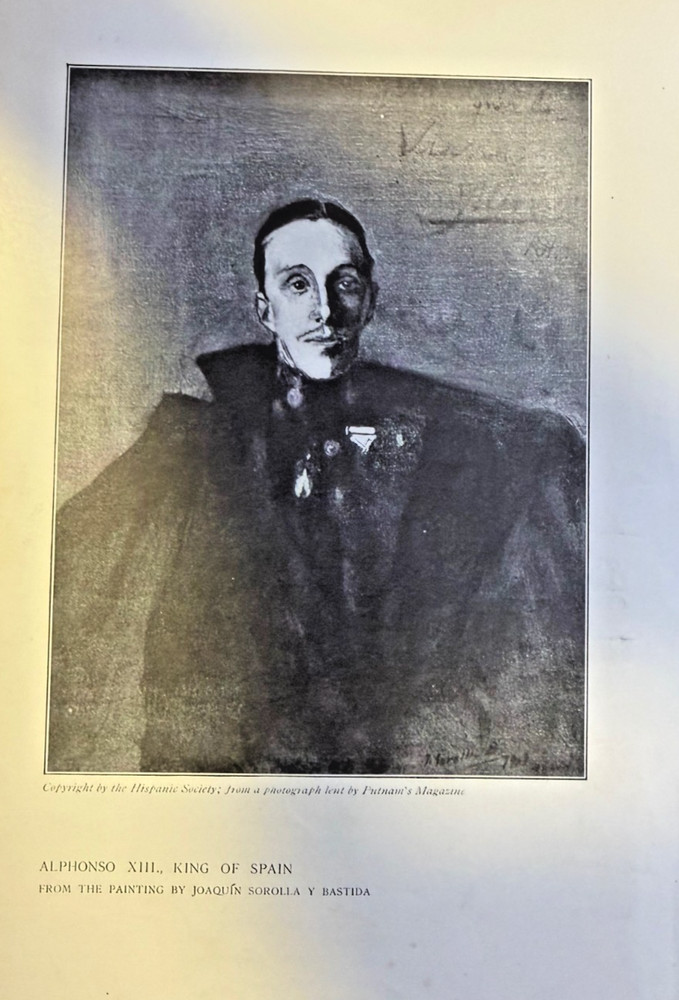 1910 Vintage Magazine Illustration Alfonso XIII King of Spain