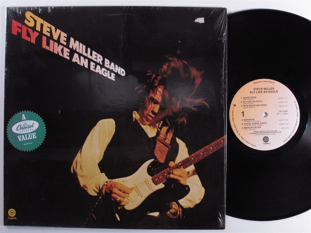 STEVE MILLER BAND Fly Like An Eagle CAPITOL LP VG+ SHRINK d