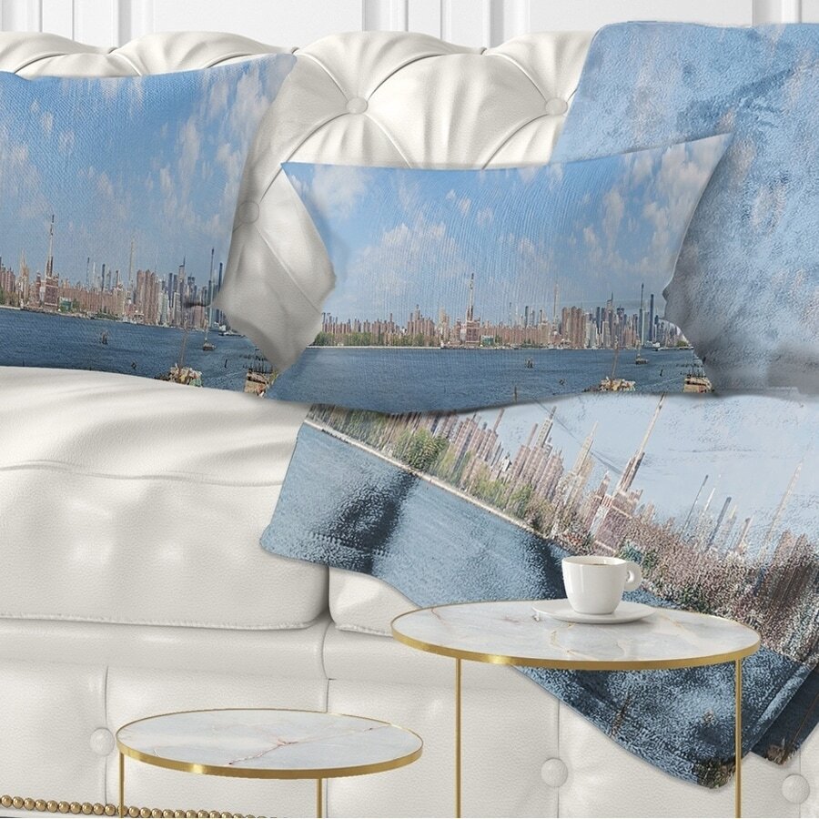 Designart 'New York Skyline from East River Side' Cityscape