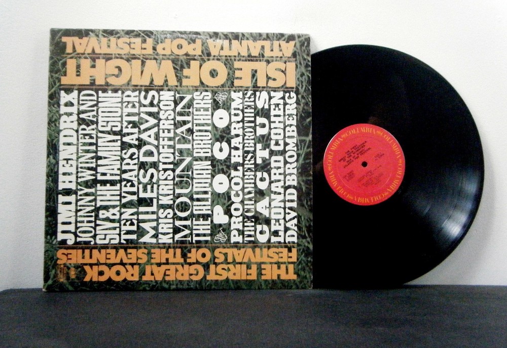 ISLE OF WIGHT and ATLANTA POP FESTIVAL Triple Vinyl LP Set  various artists 1970