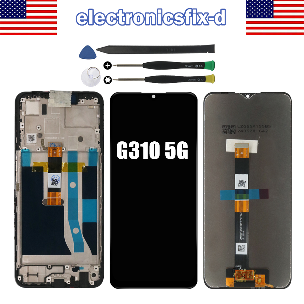 Nokia G310 5G TA-1573 LCD Touch Screen Digitizer Replacement with Frame