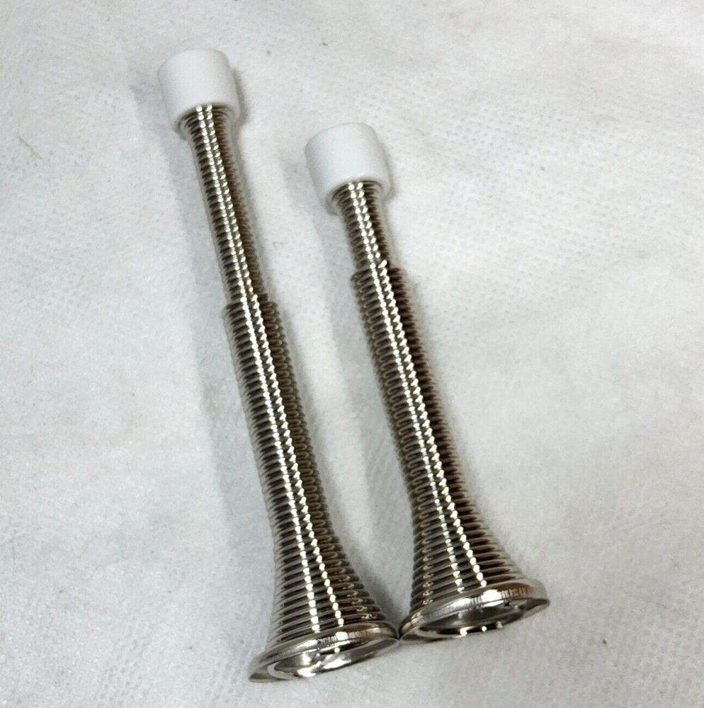 28 Pcs Adjustable Spring Door Stops satin nickel Flexible sizes 3-1/16 to 4-1/2